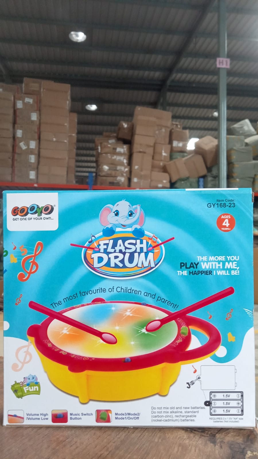 Baby drum toy for light and sound play Baby drum toy for light and sound play